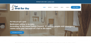 Screenshot: ThatGrabBarGuy.com Home