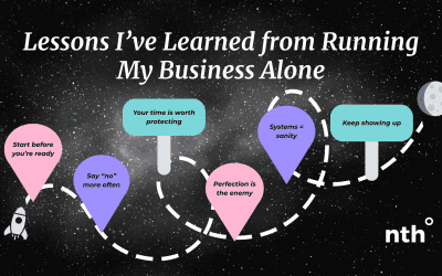 Lessons I’ve Learned from Running My Business Alone