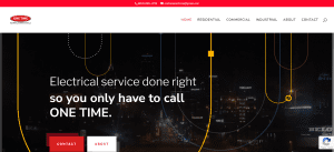 One Time Electrical Construction homepage