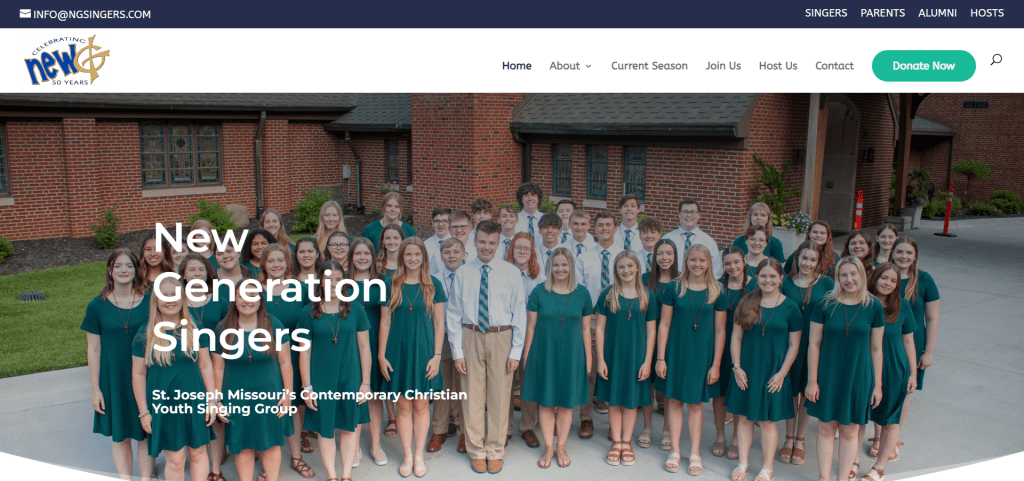 The New Generation Singers homepage
