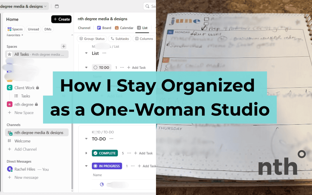 How I Stay Organized as a One-Woman Studio