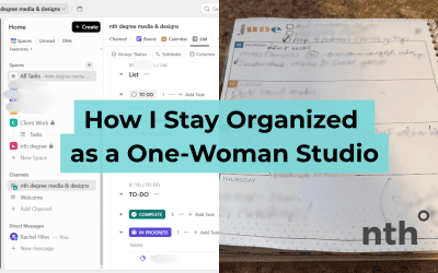 How I Stay Organized as a One-Woman Studio